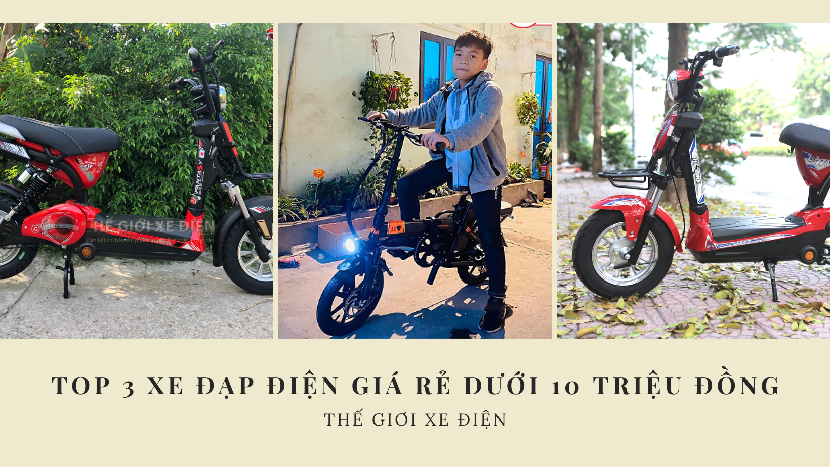 top 3 chiếc xe đạp điện giá rẻ dưới 10 triệu đồng