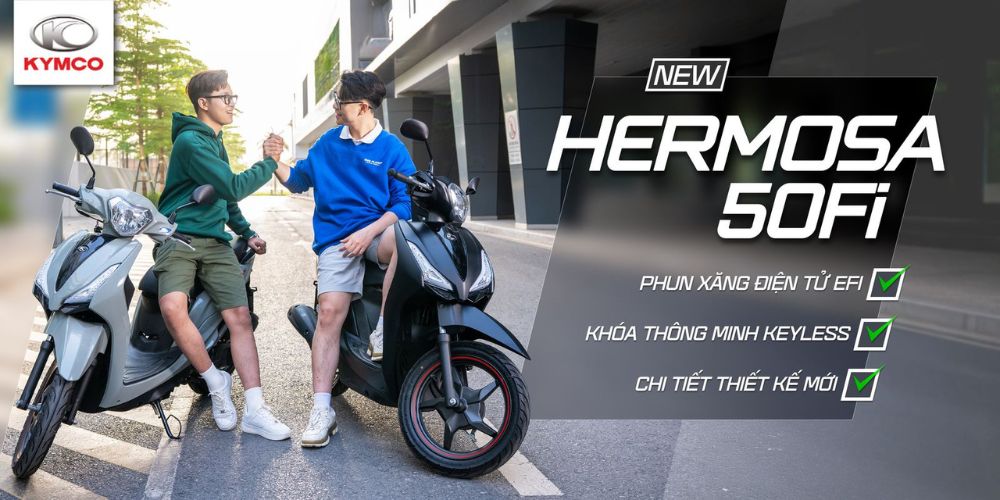 Kymco Candy Hermosa 50cc 2025 có đáng để nâng cấp?